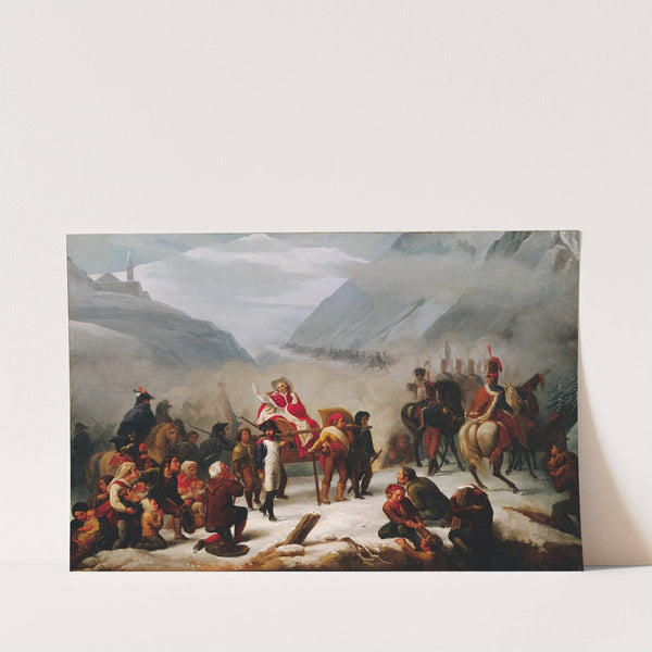 Papst Pius VII. überschreitet die Alpen by Giuseppe Sogni