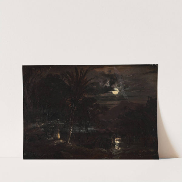 Papyri On The Anapo River At Siracusa by Johann Moritz Rugendas