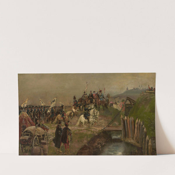 Parade of the Austrian troops before King Jan Sobieski (1898) by Wojciech Kossak