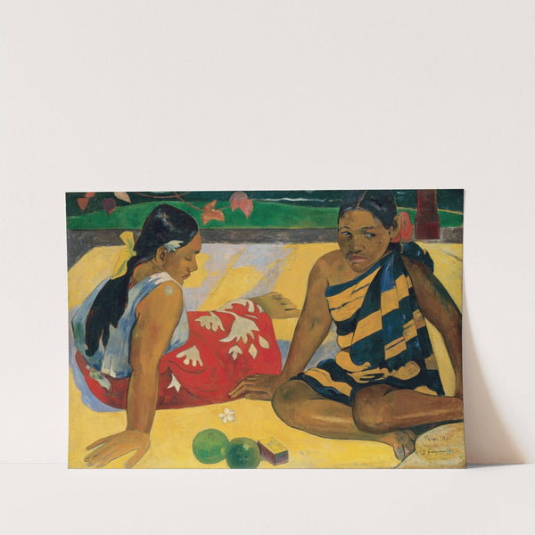 Parau Api. What News by Paul Gauguin