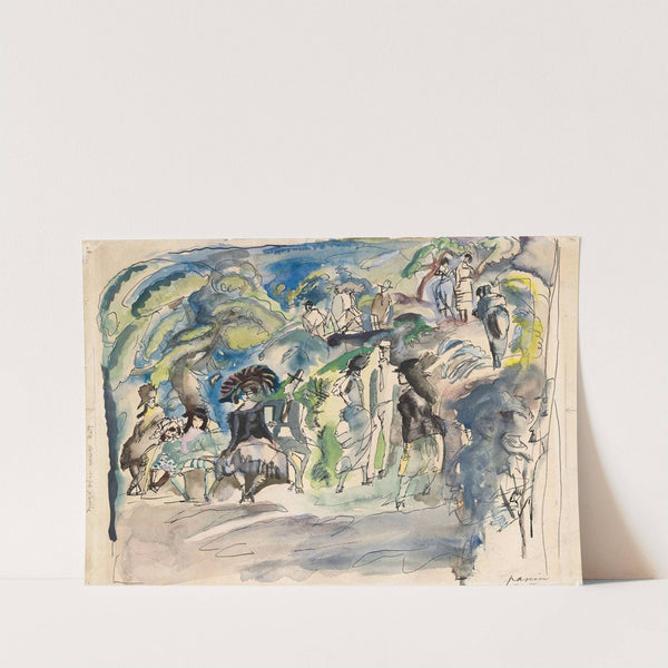 Parc à la Havanne by Jules Pascin