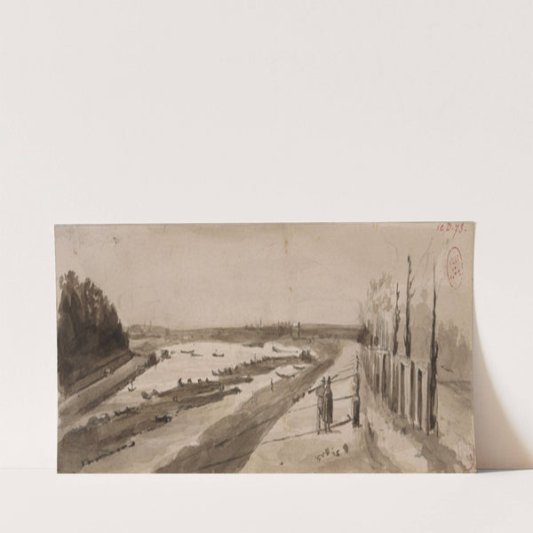 Parc de Bercy (quai de la Gare). (1829) by Auguste-Sébastien Bénard