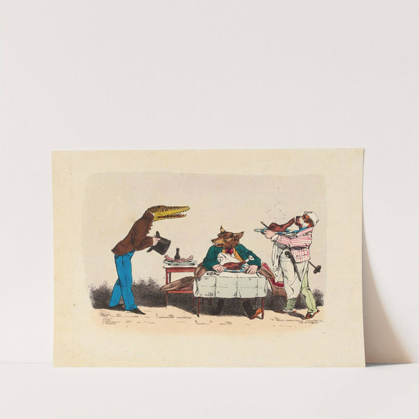 Pardon Monsieur, mais on m’a dit que (1828-1829) by J. J. Grandville