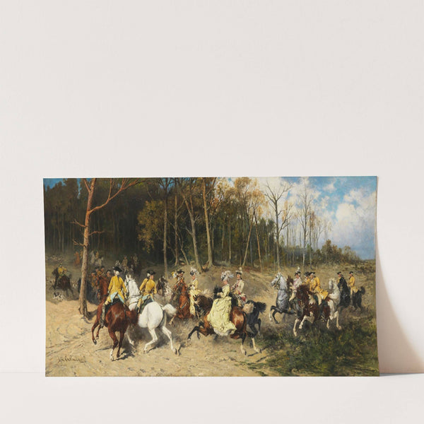 Parforcejagd (1876) by Jan Van Chelminski