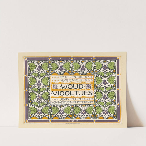 Parfumerie Hygienique. Woud Viooltjes. Jean Mulder Koningsplein Amsterdam (1898) by Edmond Georges Reuter