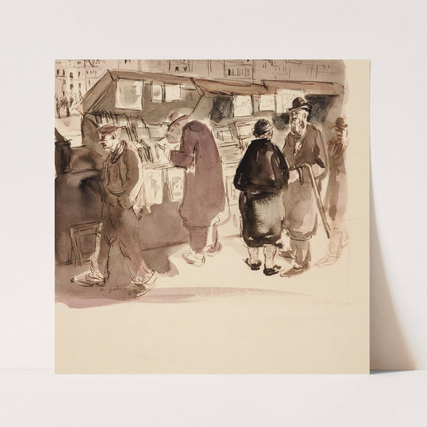 Pariisi bukinistide juures (1937) by Andrus Johani