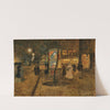 Paris, a nocturnal street scene by Rudolf Quittner