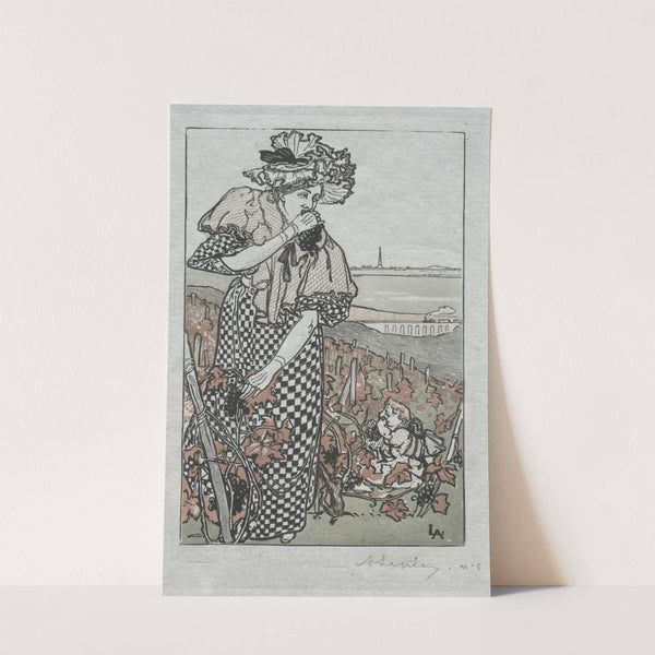 Paris Almanac, 1897; Autumn (1897) by Auguste Louis Lepère