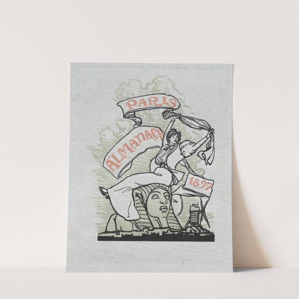 Paris Almanac, 1897; Back Cover (1897) by Auguste Louis Lepère