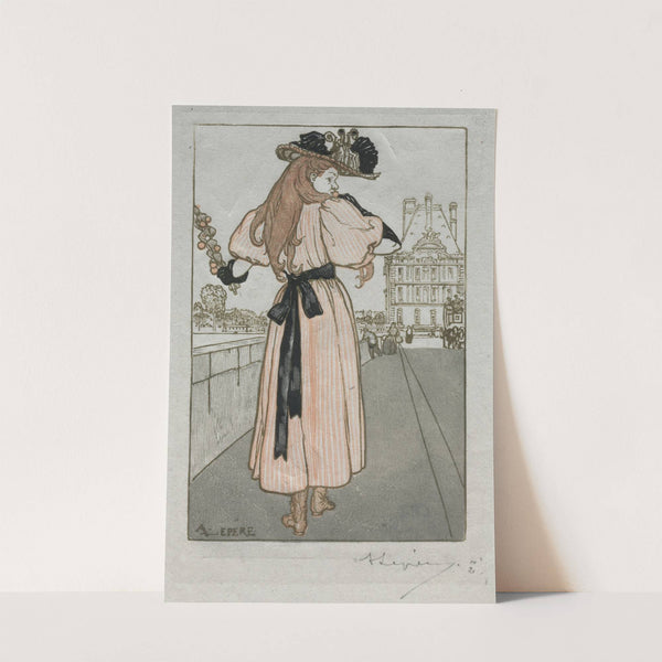 Paris Almanac, 1897; Spring (1897) by Auguste Louis Lepère