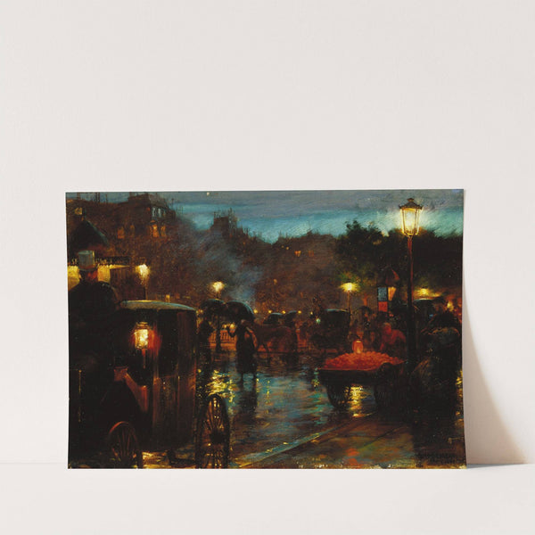 Paris at Night (1889) by Charles Courtney Curran
