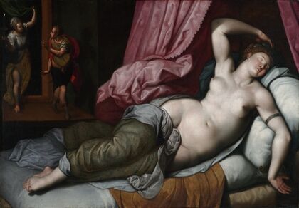Paris Being Admitted To The Bedchamber of Helen