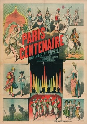 Paris Centenaire Revue En 4 Actes Et 11 Tableaux De Mr. Lemonnier (1889)