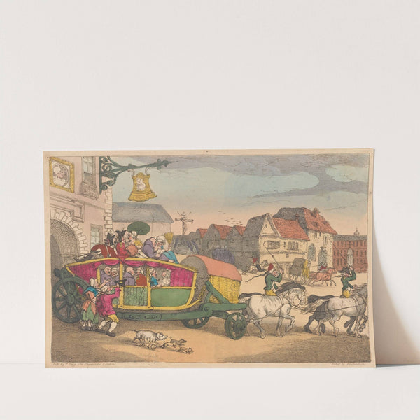 Paris Dilligence by Thomas Rowlandson
