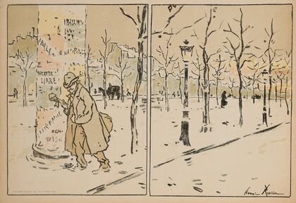 Paris en hiver, Programme pour le Théâtre Libre (1889)