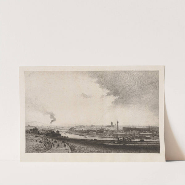 Paris in 1867, View from the Trocadero (1867) by Maxime Lalanne