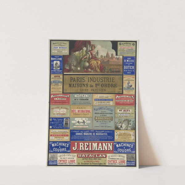 Paris Industrie. Maisons de 1er ordre, Luxe parisien (1866) by Lith. Van Geleyn