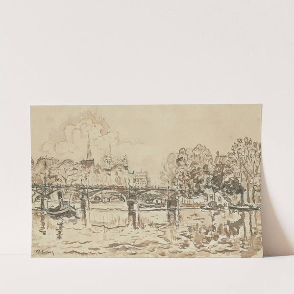 Paris. La passerelle des Arts by Paul Signac