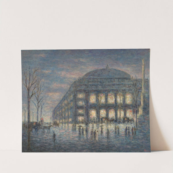 Paris, la place du Théâtre du Châtelet (circa 1900) by Maximilien Luce