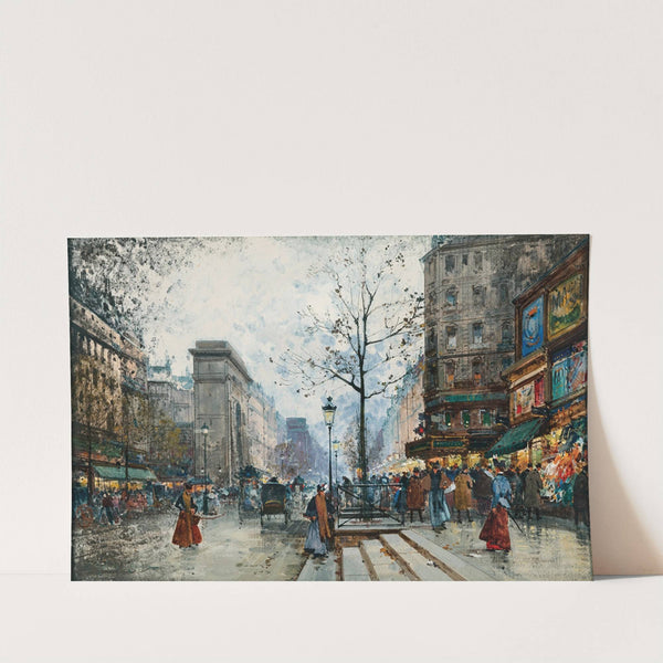 Paris, La Porte Saint-Denis by Eugène Galien-Laloue