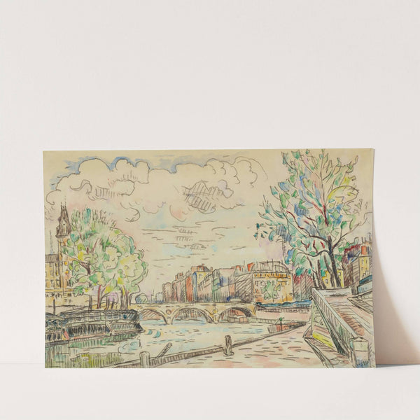 Paris, Le Pont Louis Philippe by Paul Signac