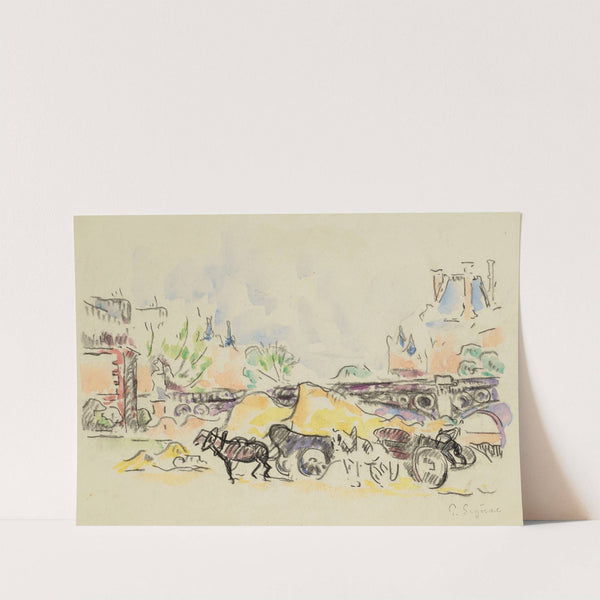 Paris, le quai au Pont des Saints-Pères by Paul Signac