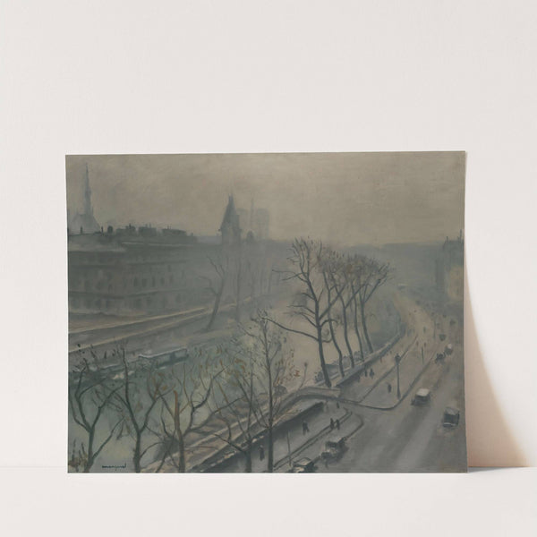 Paris, Le Quai Des Grands Augustins, Crépuscule ( circa 1938) by Albert Marquet