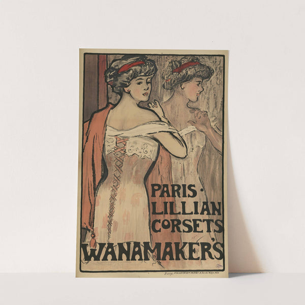 Paris – Lillian corsets Wanamaker’s (1909) by Etablissements Minot
