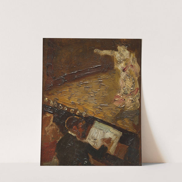 Paris Nocturne. The Singer (ca. 1900) by Carlos Baca-Flor