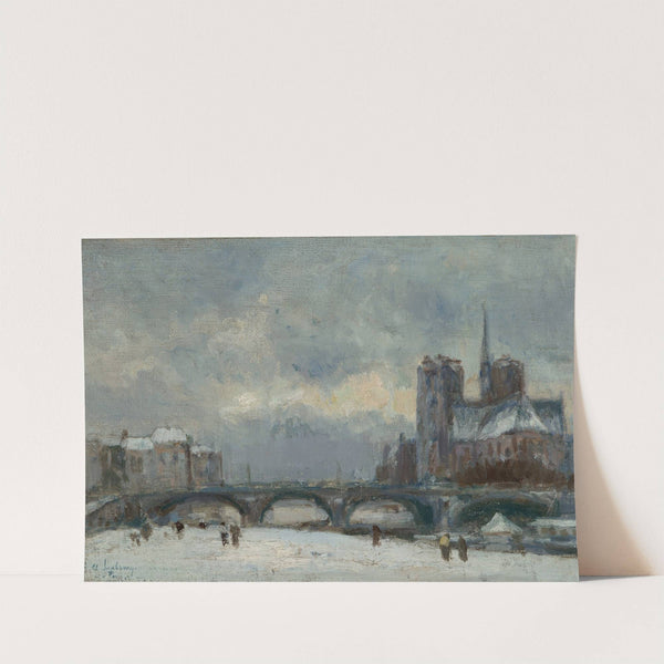 Paris, Notre-Dame, neige (circa 1890-91) by Albert Lebourg