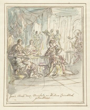 Paris onthaald door Menelaüs en Helena (1677 - 1755)