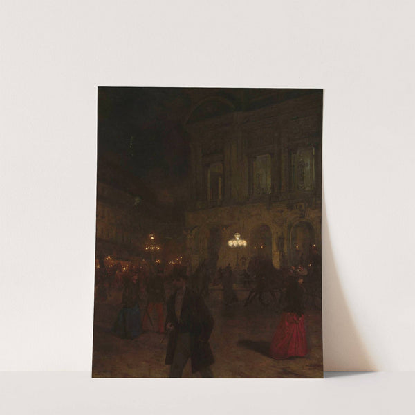 Paris Opera at night (1891) by Aleksander Gierymski