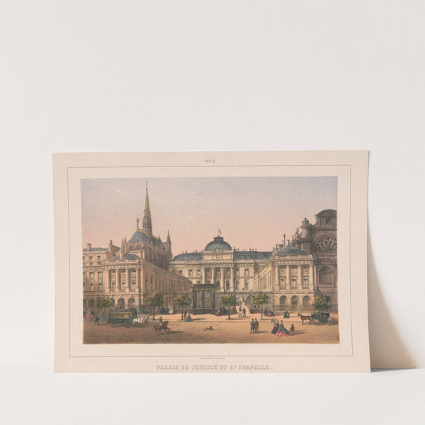 Paris. Palais de Justice et Ste. Chapelle (1870-1879) by Charles Rivière
