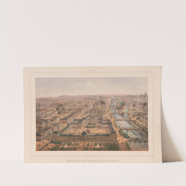 Paris. Panorama des Tuileries et du Louvre (1870-1879) by Charles Rivière