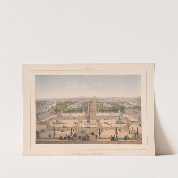Paris. Place de la Concorde (1870-1879) by Charles Rivière