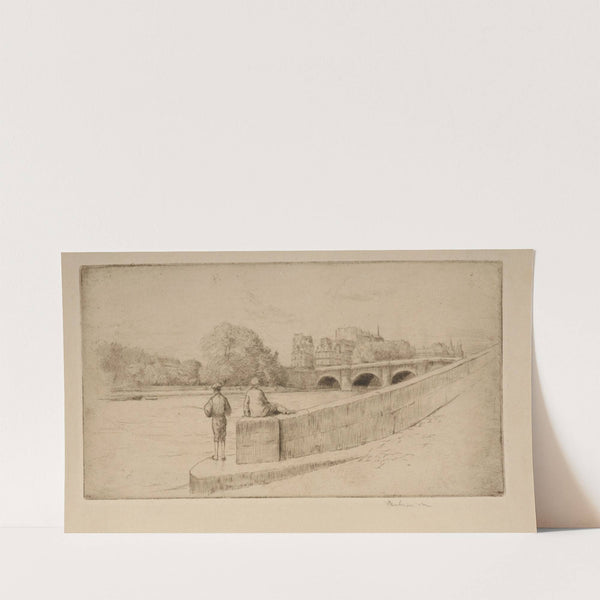 Paris – Point du Vert-Galant (1903) by Józef Pankiewicz