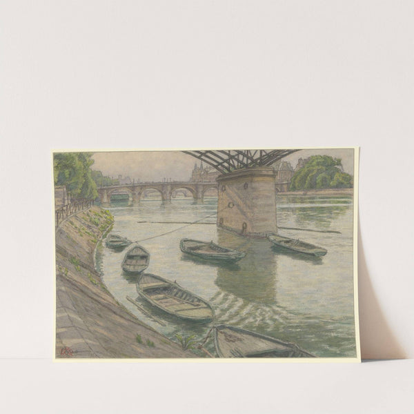 Paris (Quai du Louvre) (1921) by Henri Rivière