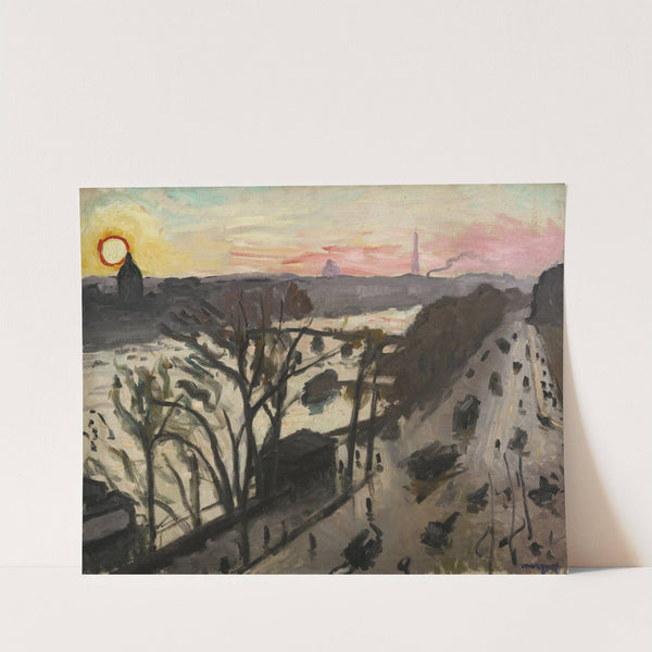 Paris, quai du Louvre, soleil d’hiver (1906) by Albert Marquet