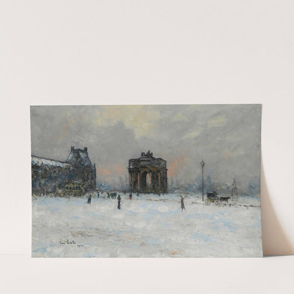 Paris, the Pavillon de Flore and the Arc de Triomphe of the Carrousel by Siebe Johannes Ten Cate