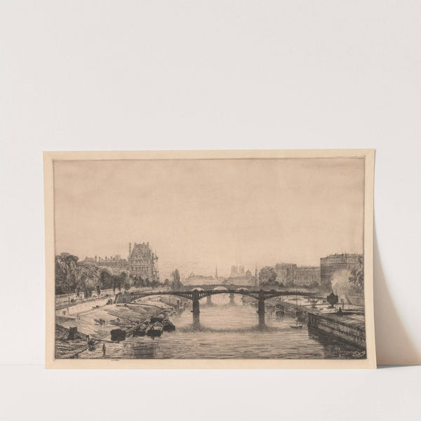 Paris, View from the Concorde Bridge (1866) by Maxime Lalanne