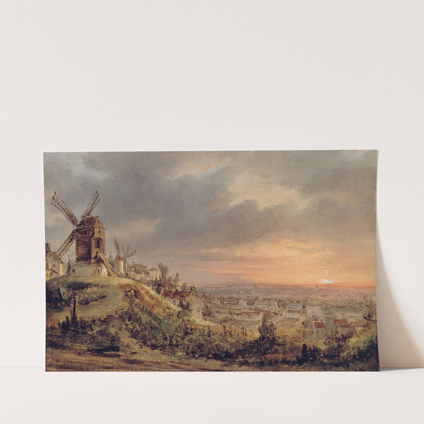 Paris, vu de la Butte Montmartre by Louis Daguerre