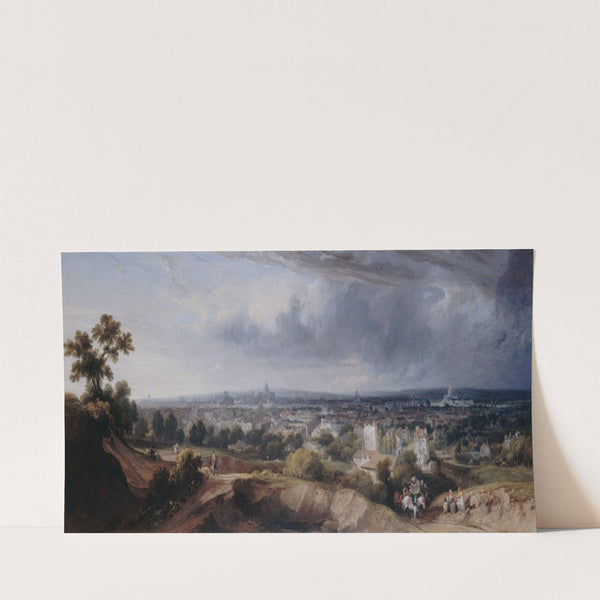 Paris, vu des hauteurs de Montmartre (1822) by George Arnald