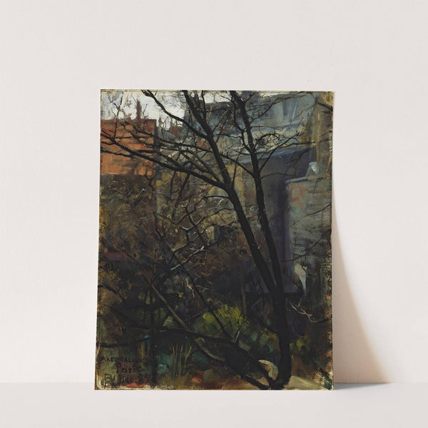 Parisian backyard (1884) by Akseli Gallen-Kallela