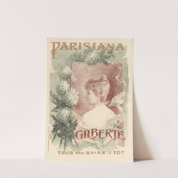 Parisiana. Gilberte tous les soirs à 10 h (1894) by Pal (Jean de Paleologue)