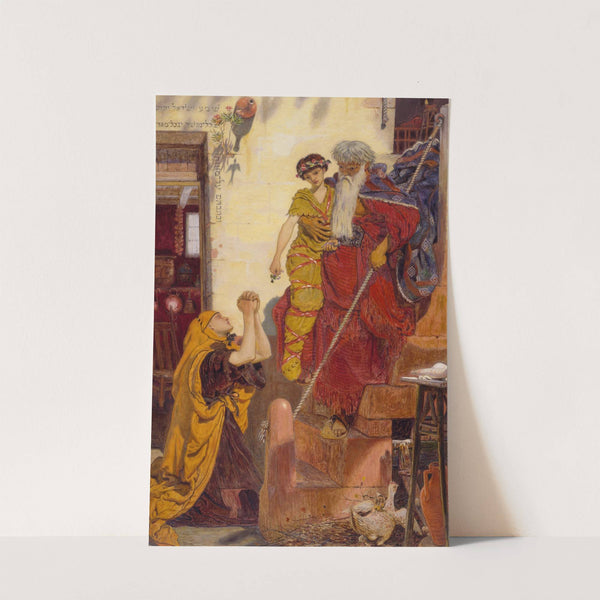 Parisina's Sleep - Study for Head of Parisina by Ford Madox Brown
