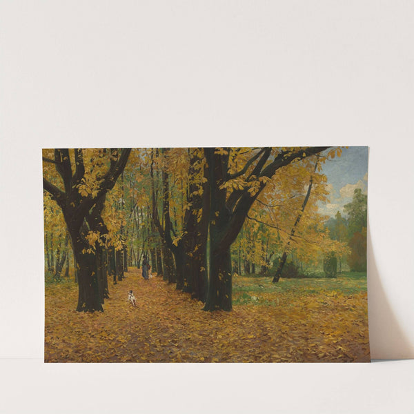 Park in autumn (circa 1900) by Michał Gorstkin-Wywiórski