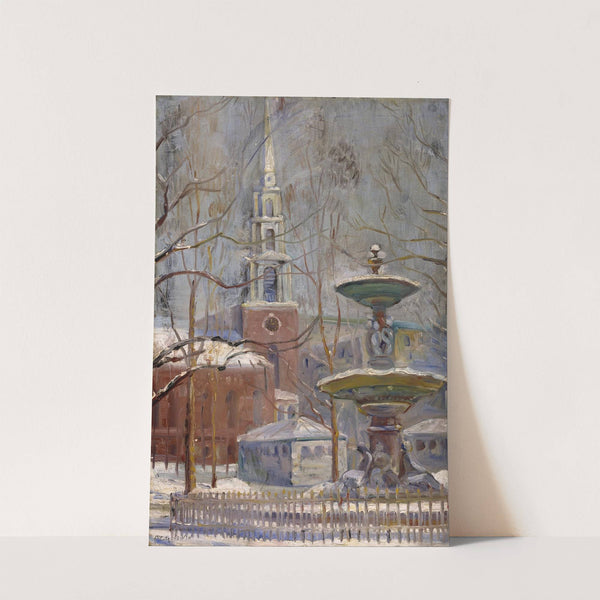 Park Street at Boston Commons by Arthur Clifton Goodwin