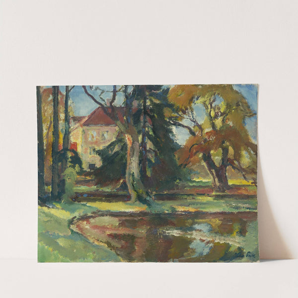 Park von Schloss Fußberg in Gauting by Leo Putz