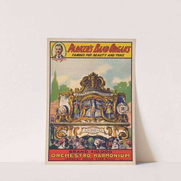 Parker’s band organs – Famous for beauty and tone … Grand 0,000 orchestro harmonium. Largest organ ever built (1900-1910) by Goes Litho. Co.