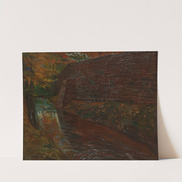 Parkmauer in Amorbach by Wilhelm Trübner